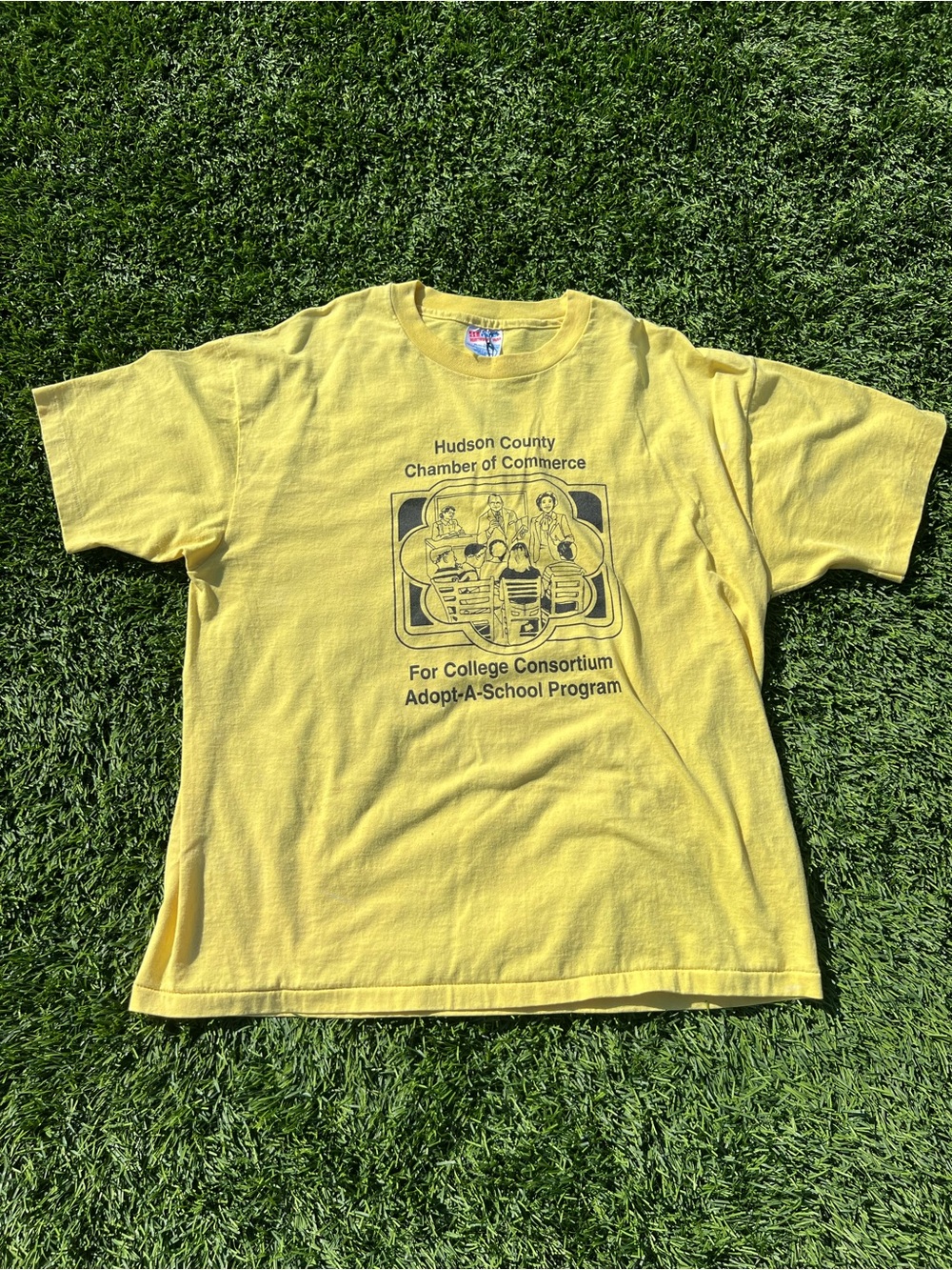 Source Unknown Yellow Hudson County Chamber of Commerce Graphic Tee